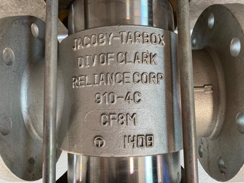 Jacoby-Tarbox 4” 316SS  Plain Style Sight Glass Flow Indicator 910-FA-DW